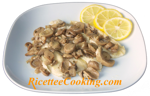 Filetti di sogliola ai funghi